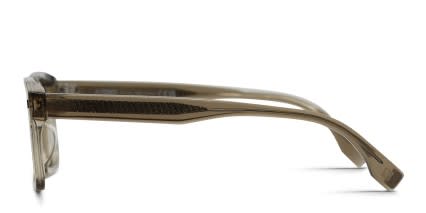 Fendi FE50030I Brown, Clear glasses - Brown / Clear - Side View
