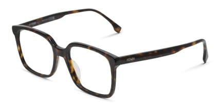Fendi FE50032I Brown, Tortoise glasses - Brown / Tortoise - Angle View