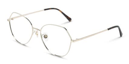 Stella McCartney SC50003U White, Gold glasses - Brown / Silver - Angle View