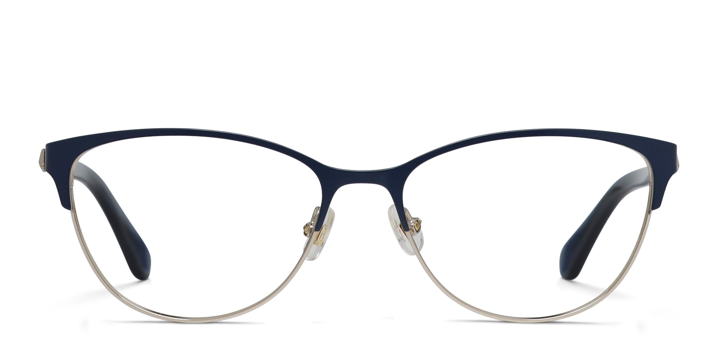 Kate Spade Hadlee Blue, Gold Prescription Eyeglasses