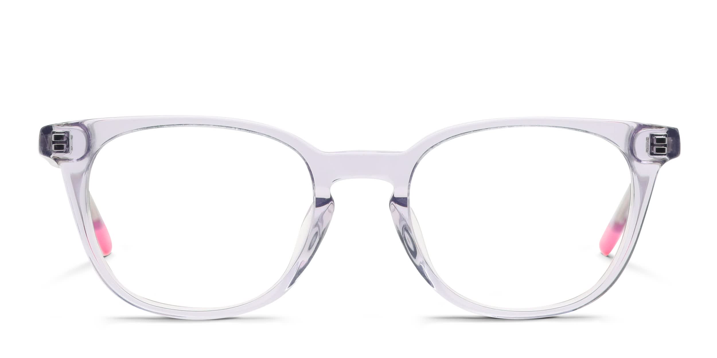 Le Specs Believer Purple, Clear glasses - Clear / Purple - Frontal View