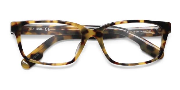 Kenzo KZ50017U Tortoise, Yellow Prescription Eyeglasses
