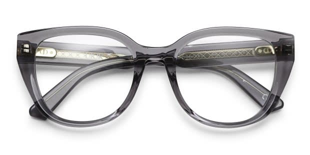DIOR メガネ　グレーレンズ Dior DiorPrismeO B1I Gray, Clear Prescription Eyeglasses