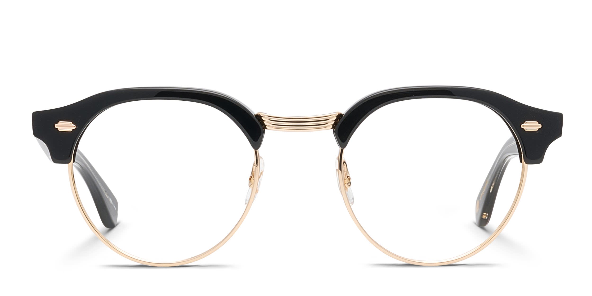 Garrett Leight Oakwood Black, Gold Prescription Eyeglasses