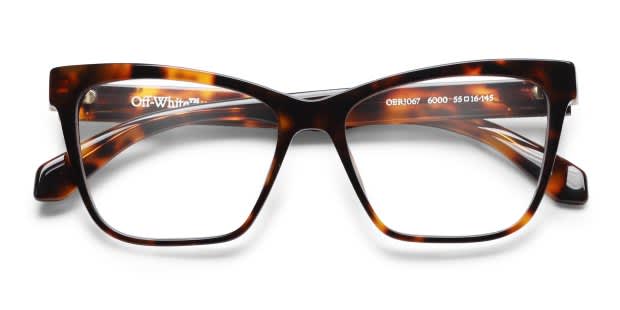 Off-White Style 67 Tortoise Prescription Eyeglasses