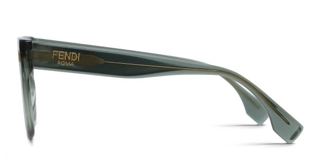 Fendi FE50086I Green, Clear Prescription Eyeglasses