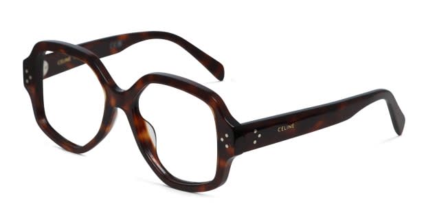 Celine CL50135I Brown, Tortoise Prescription Eyeglasses display picture 1