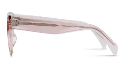 Celine CL50110U Pink, Clear glasses - Pink / Clear - Side View