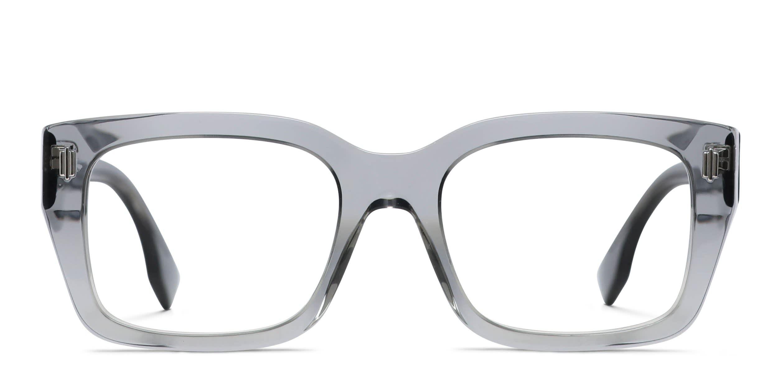 Fendi FE50094I Gray, Clear glasses - Gray / Clear - Frontal View