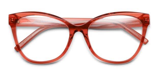 Givenchy GV50018I Orange, Clear Prescription Eyeglasses
