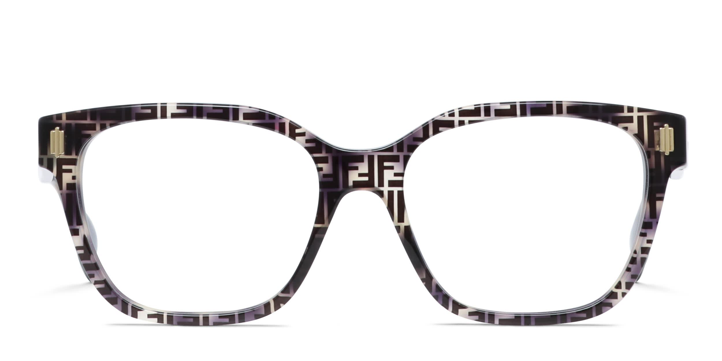Fendi FE50055I Tortoise, Purple Prescription Eyeglasses