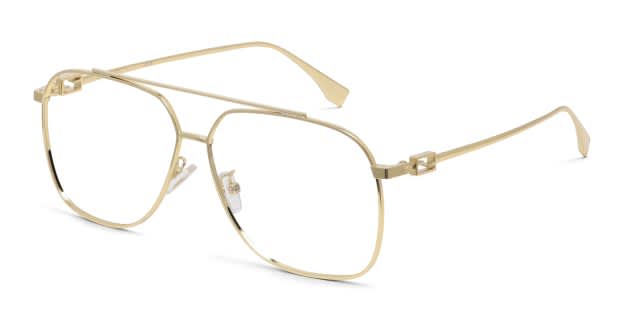 Fendi FE50083U Gold Prescription Eyeglasses