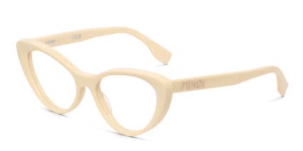 Fendi FE50075I Beige glasses - Beige - Angle View