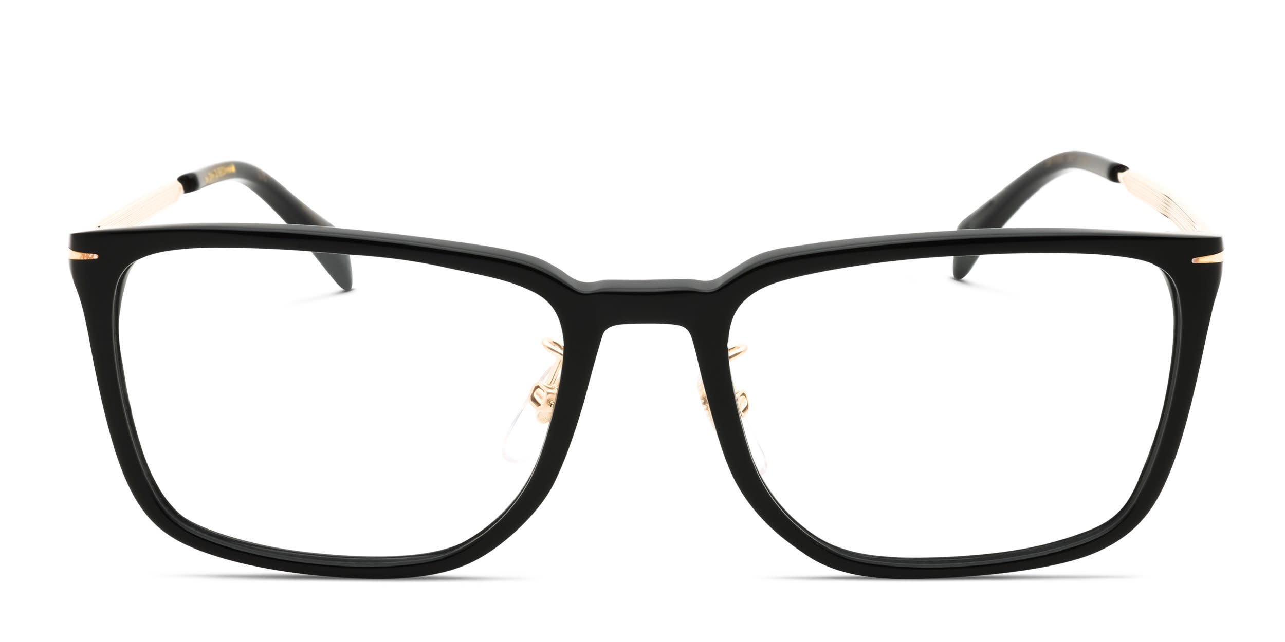 David Beckham DB1110/G Black, Gold glasses - Black / Gold - Frontal View