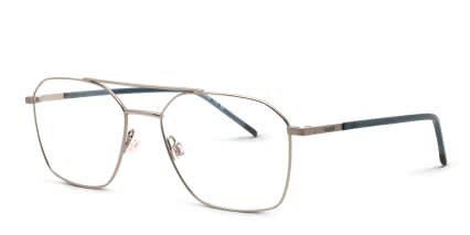 Hugo Boss HG1274 Gunmetal, Silver glasses - Gunmetal / Silver - Angle View