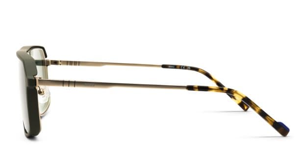 The Zeiss ZS24157LP w/Clip-on in gold, green is a versatile frame