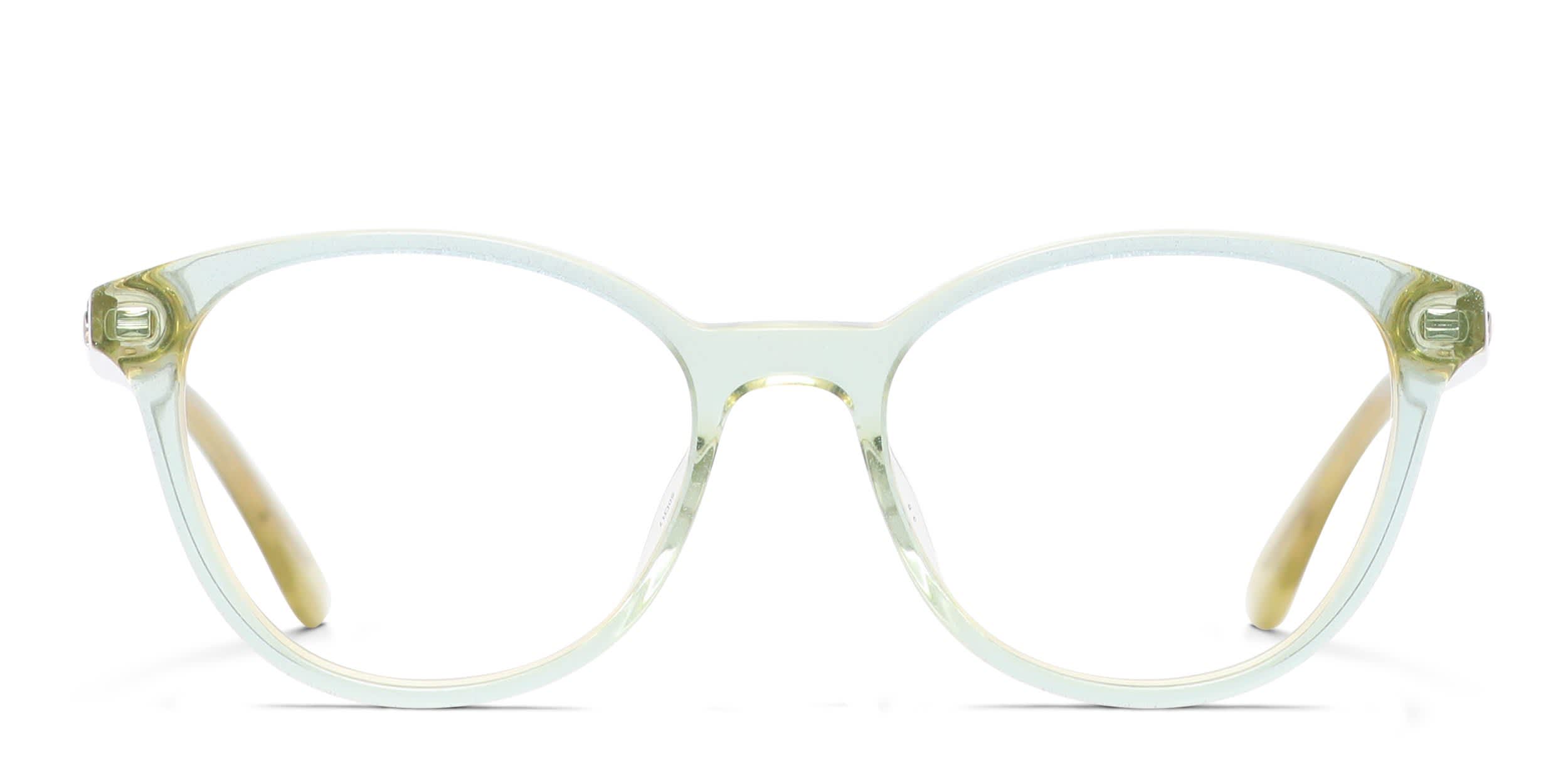 Kate Spade Aggie Green, Yellow glasses - Green / Yellow - Frontal View