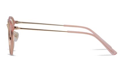 Ottoto Bellona Pink, Gold glasses - Pink / Gold - Side View