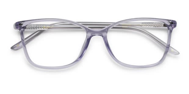 Amelia E. Nettle Clear Purple Eyeglasses | Includes Free Rx Lenses | GlassesUSA.com