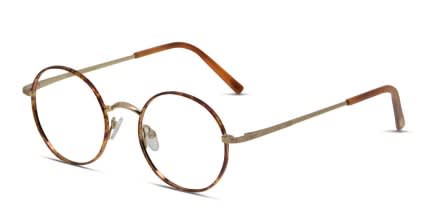 Ottoto Professor Tortoise, Gold glasses - Orange / Tortoise / Gold - Angle View