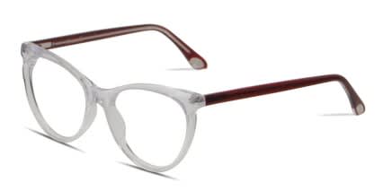 Amelia E. Yvonne Clear w/Red glasses - Red / Clear - Angle View