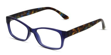 Amelia E. Alderney Blue/Tortoise glasses - Blue / Tortoise - Angle View