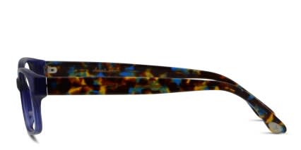 Amelia E. Alderney Blue/Tortoise glasses - Blue / Tortoise - Side View