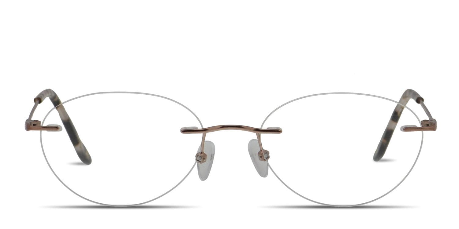 Amelia E. Avriel Rose Gold glasses - Rose Gold - Frontal View