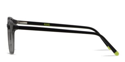Revel Nash Gray, Clear, Black glasses - Gray / Clear / Black - Side View