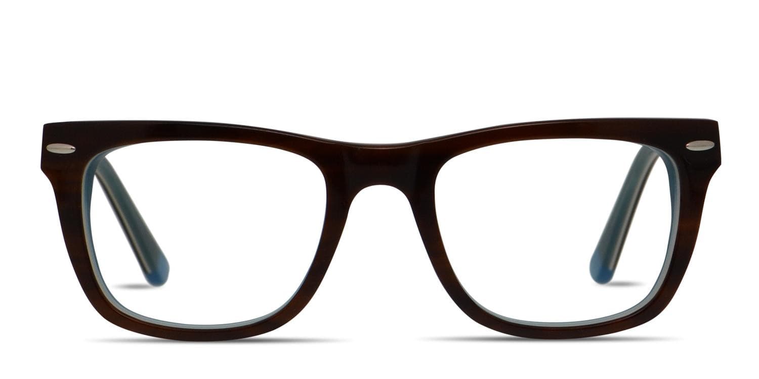 Revel Providence Brown/Blue glasses - Brown / Blue - Frontal View