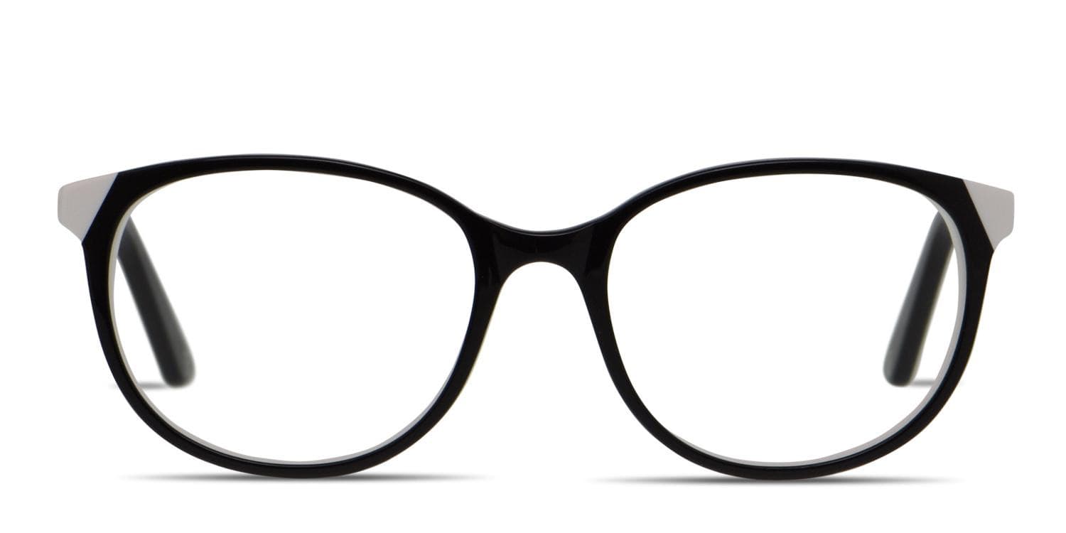 Muse Alaska Black, White glasses - White / Shiny Black - Frontal View