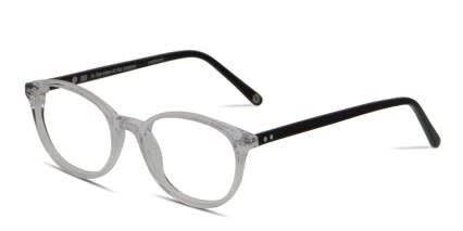 Muse Arkansas Clear/Black glasses - Black / Clear - Angle View