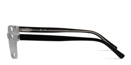 Muse Maryland Clear/Black glasses - Black / Clear - Side View