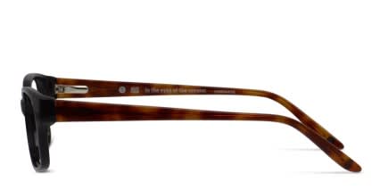 Muse Michigan Black/Tortoise glasses - Black / Tortoise - Side View