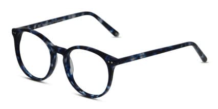 Muse Byers Blue Tortoise glasses - Blue / Tortoise - Angle View