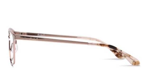 Amelia E. Moira Rose Gold Eyeglasses | Includes FREE Rx Lenses