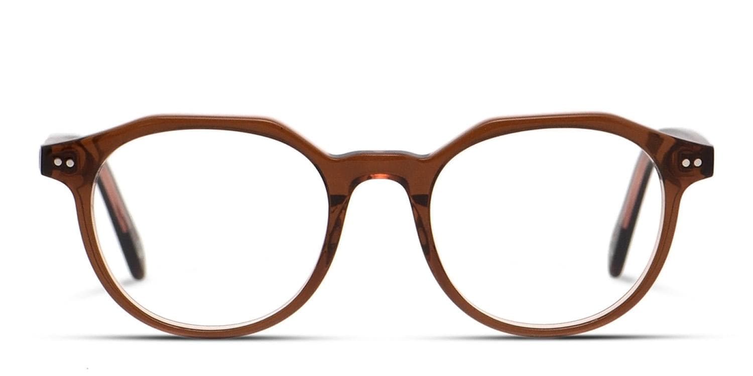 NEW. メガネ　眼鏡　ERI C2 clear brown Muse Artur Clear Brown Prescription Eyeglasses