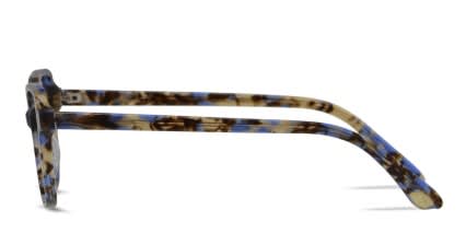 Amelia E. Mathilde Blue Tortoise glasses - Blue / Tortoise - Side View