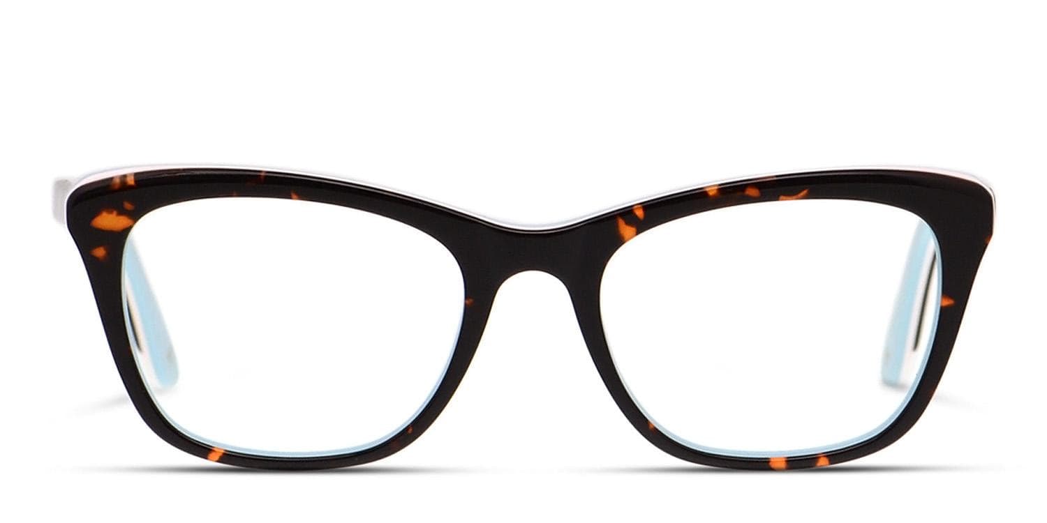 Amelia E. Silvia Tortoise, Blue glasses - Tortoise / Blue - Frontal View
