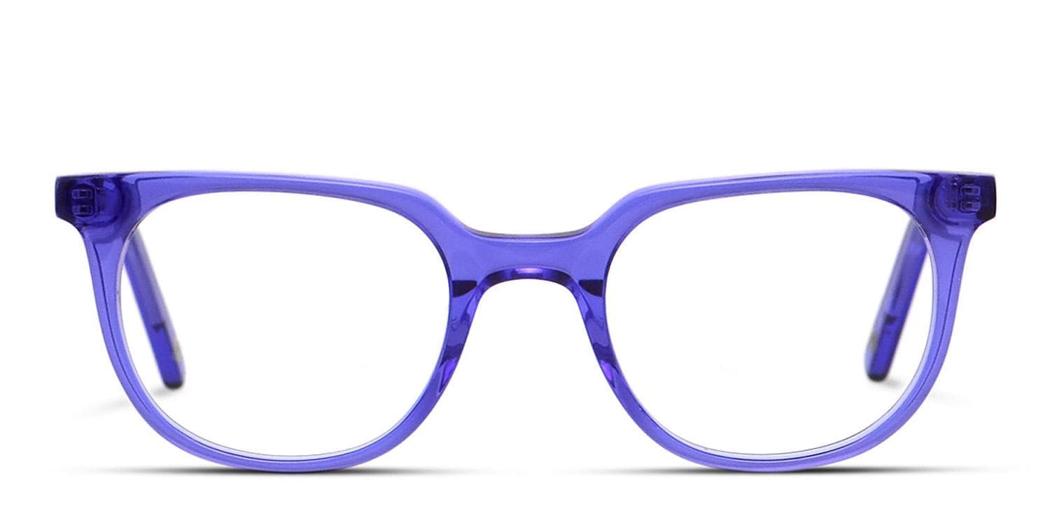 Muse Aileen Clear Purple glasses - Purple / Clear - Frontal View