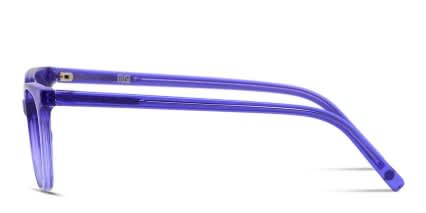 Muse Aileen Clear Purple glasses - Purple / Clear - Side View