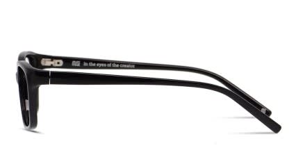 Muse Lela Shiny Black glasses - Shiny Black - Side View