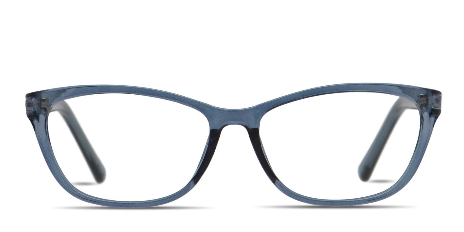 Amelia E. Arielle Clear Blue glasses - Blue / Clear - Frontal View
