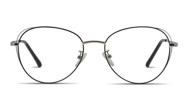 Amelia E. Esmeralda Black w/Silver Prescription eyeglasses display picture 1