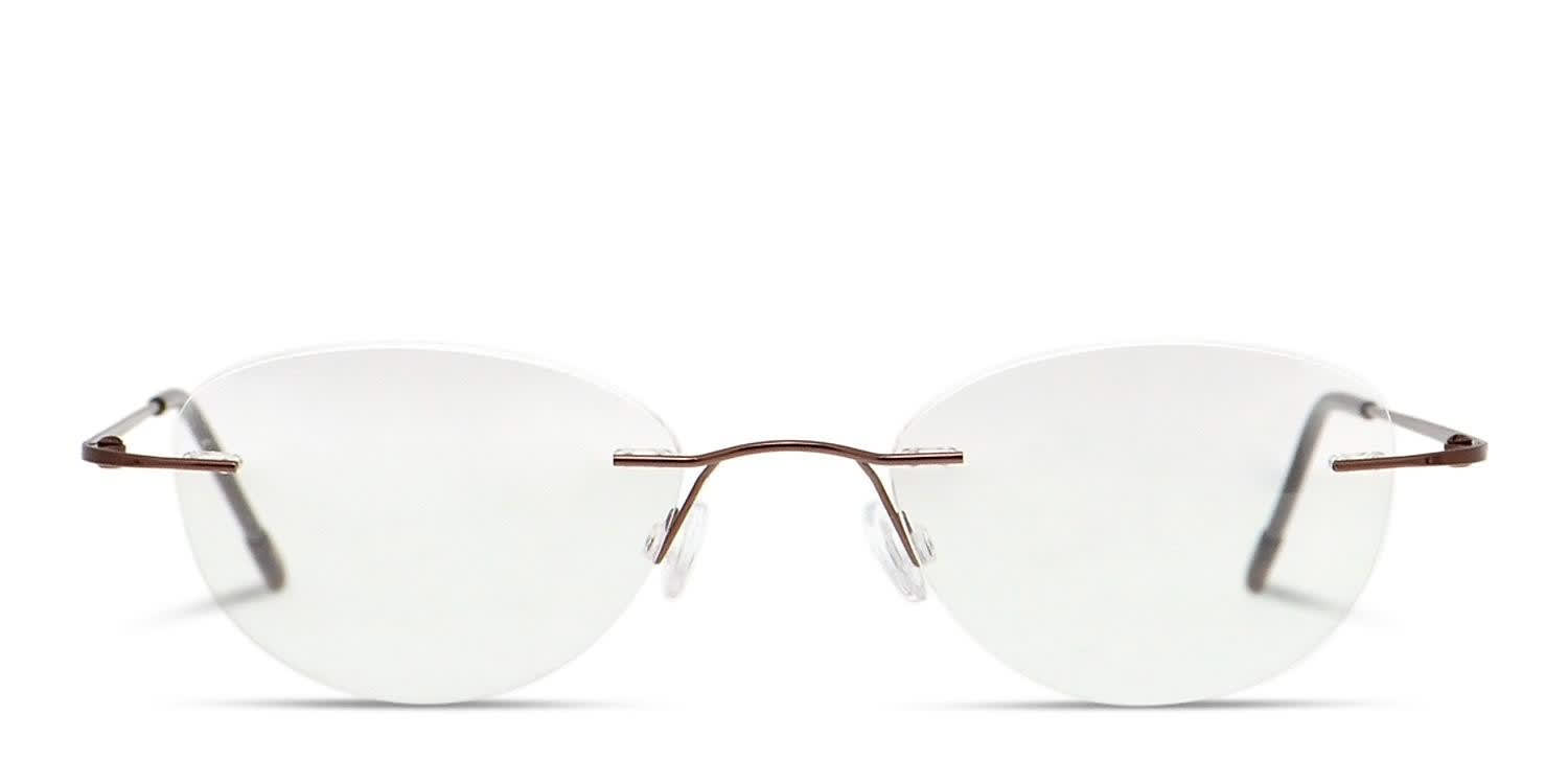 Finnian Brown glasses - Brown - Frontal View