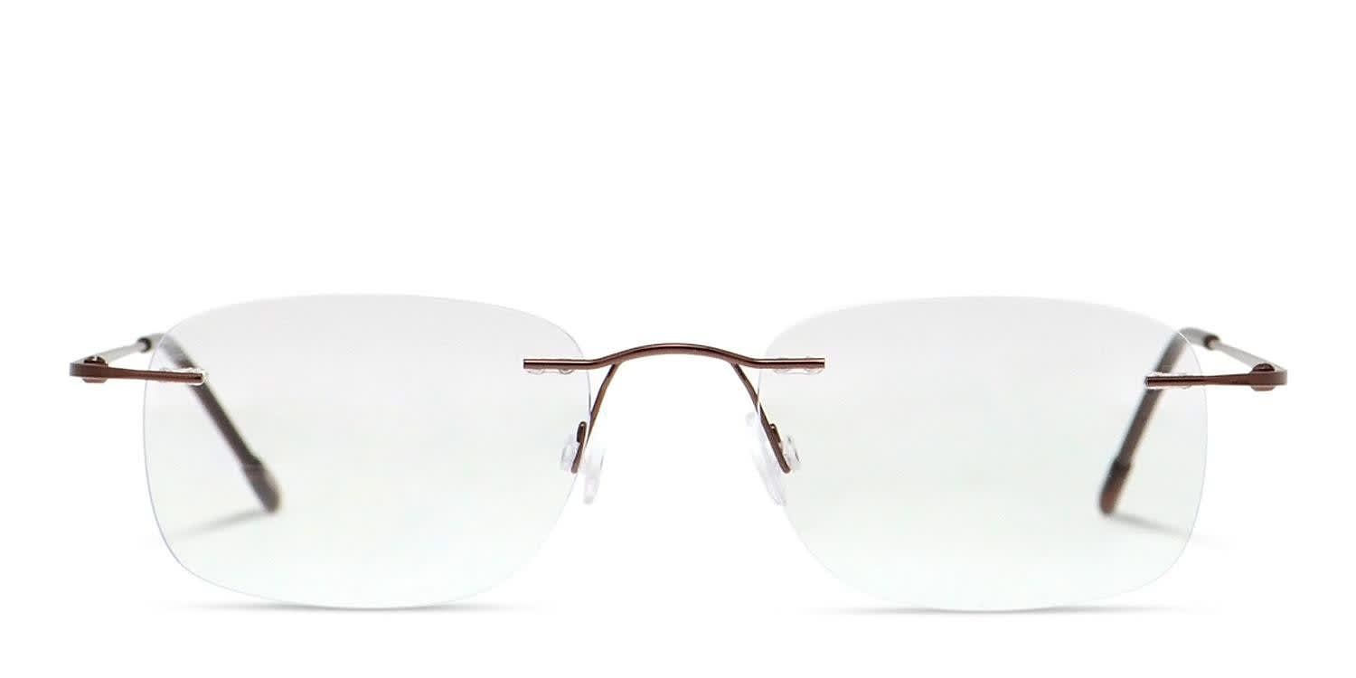 Rome Brown glasses - Brown - Frontal View