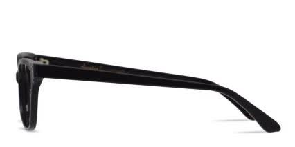Amelia E. Stryga Shiny Black glasses - Shiny Black - Side View