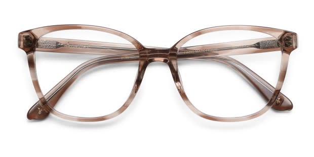 Amelia E. Chardonnay Beige/Clear Eyeglasses | Includes FREE