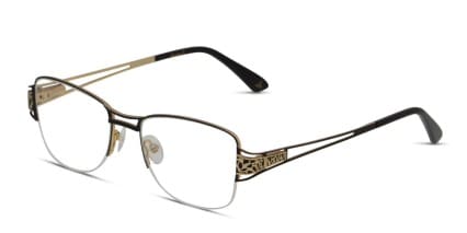 Amelia E. Kaia Black/Gold glasses - Black / Gold - Angle View