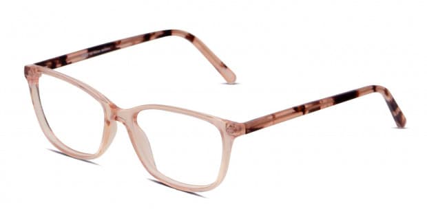 アイケア TOMO Ottoto Mattia Clear Pink/Tortoise Eyeglasses | Includes FREE Rx Lenses